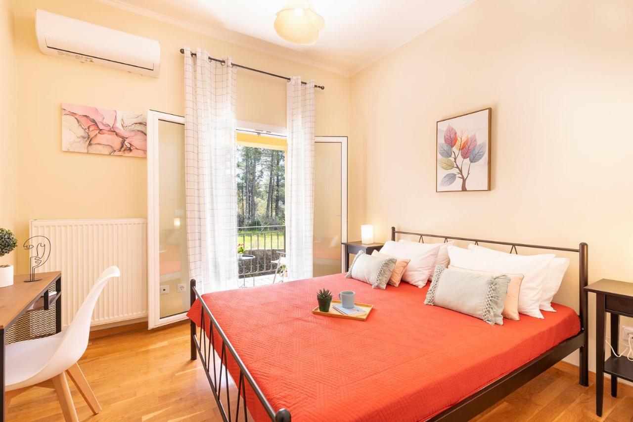 Spyrelia Villa With Private Pool & Outdoor Hot Tub Dassia  Bagian luar foto