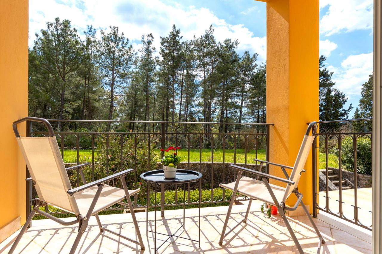 Spyrelia Villa With Private Pool & Outdoor Hot Tub Dassia  Bagian luar foto